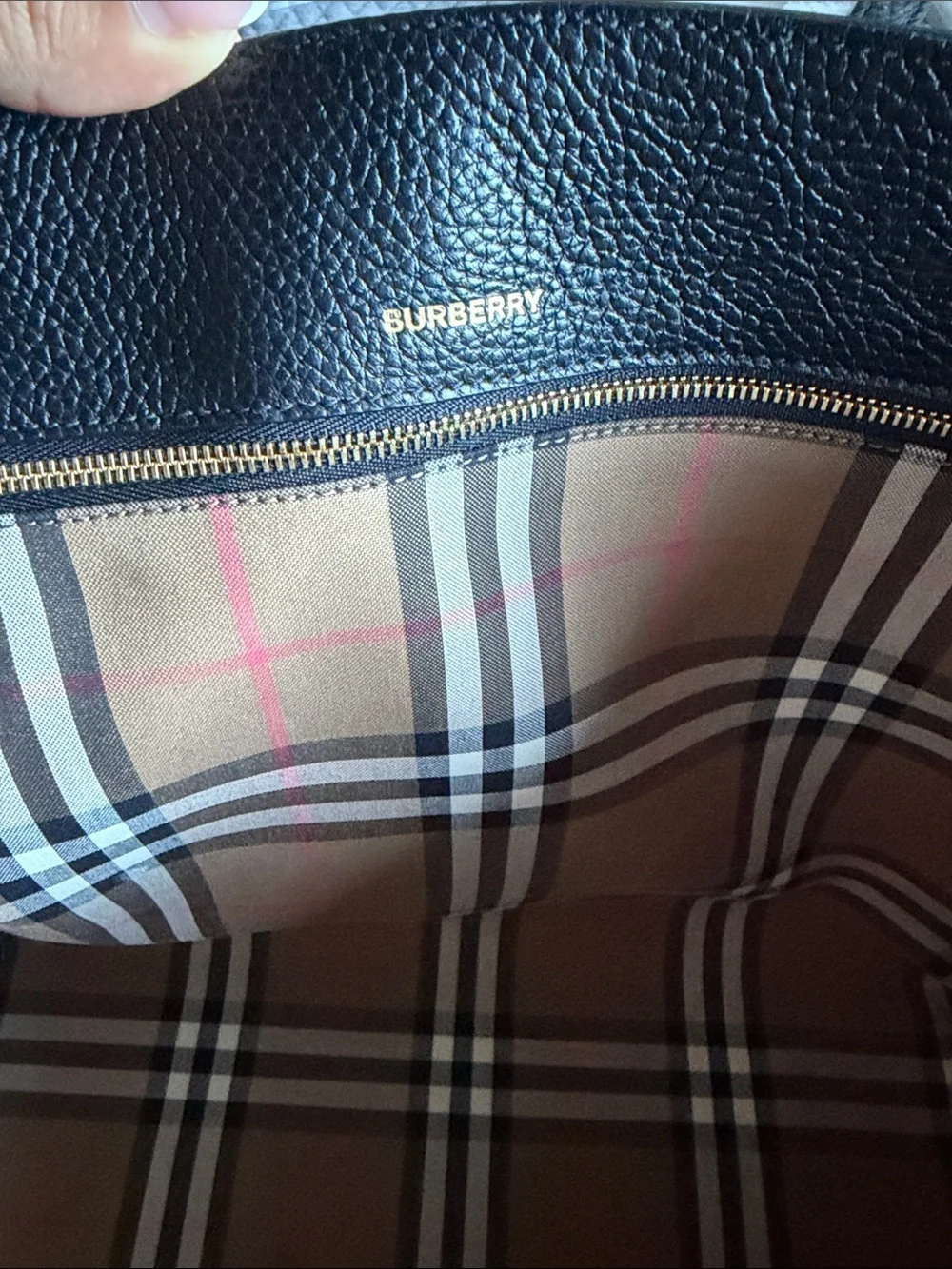 Burberry structured tote